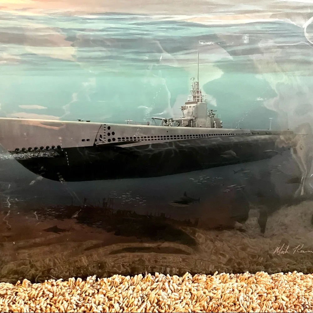 NEW Heavy Duty Steel Submarine Metal Sign
